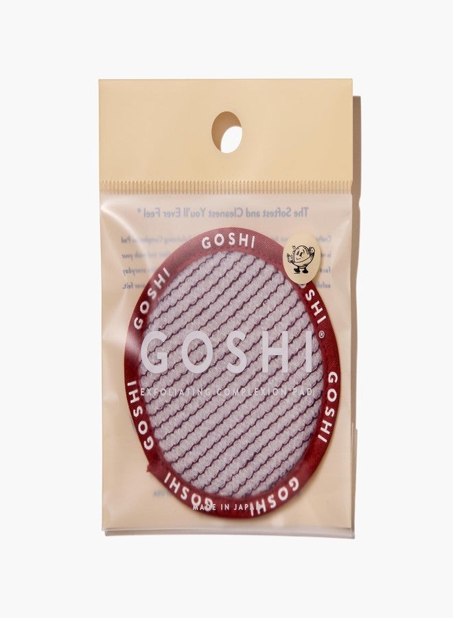 GOSHI Exfoliating Complexion Pads - Reusable, Rapid-Drying, Soft Exfoliating Face Scrubber for All Skin Types - Red - Made in Japan - Image 1